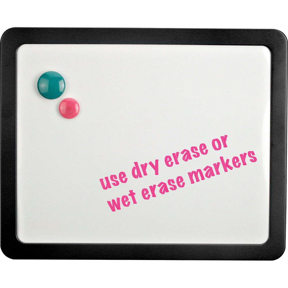 Image of Lorell Magnetic Dry-Erase Board, 1"x15-7/8"x12-7/8", Black