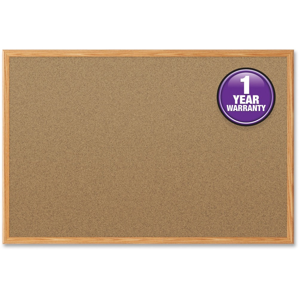 Image of Mead Cork Board, 3'x2', Oak Frame