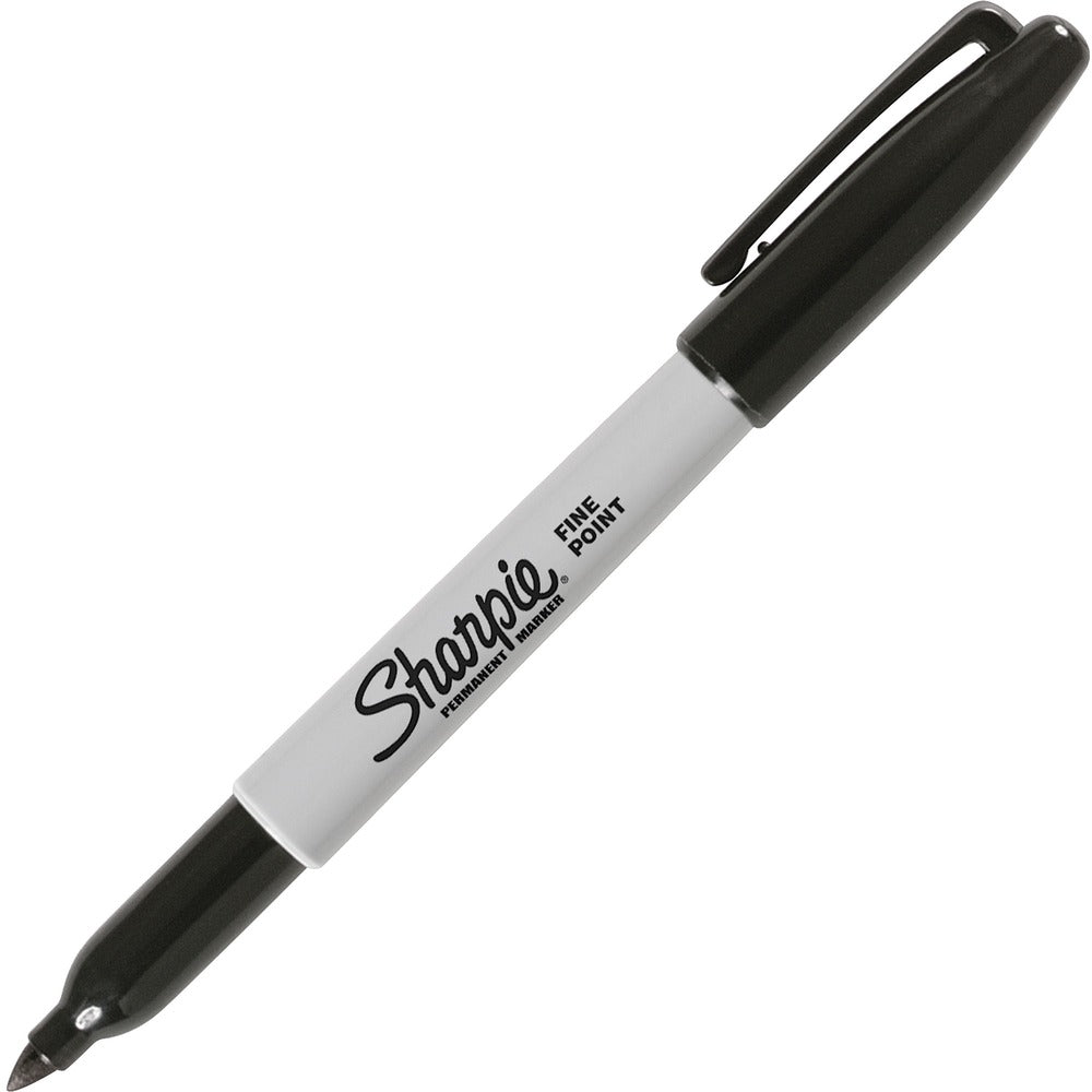 Image of Newell Brands Permanent Marker, Sharpie, Fine Point, Black