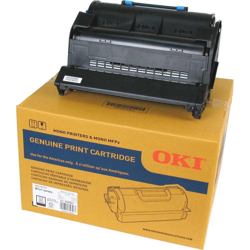 Image of OKI Toner Cartridge, 18,000 Page Yield, Black