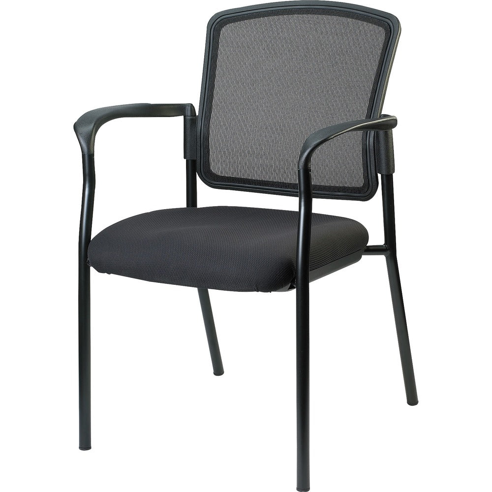 Image of Lorell Guest Chair, w/Arms, 25-4/5"x20"x32", Black