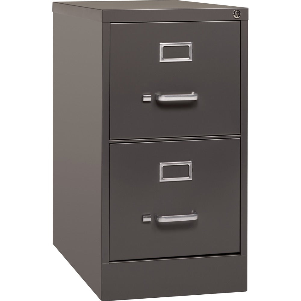 Image of Lorell Vertical File, 2 Drawer, 15"x26-1/2"x28-3/8", Medium Tone