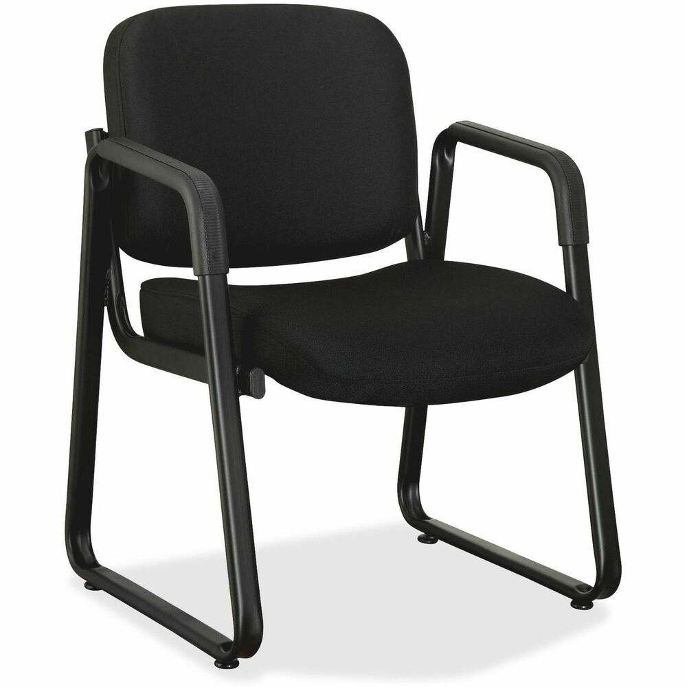 Image of Lorell Guest Chair, Fabric, 24-3/4"x26"x33-1/2", Black