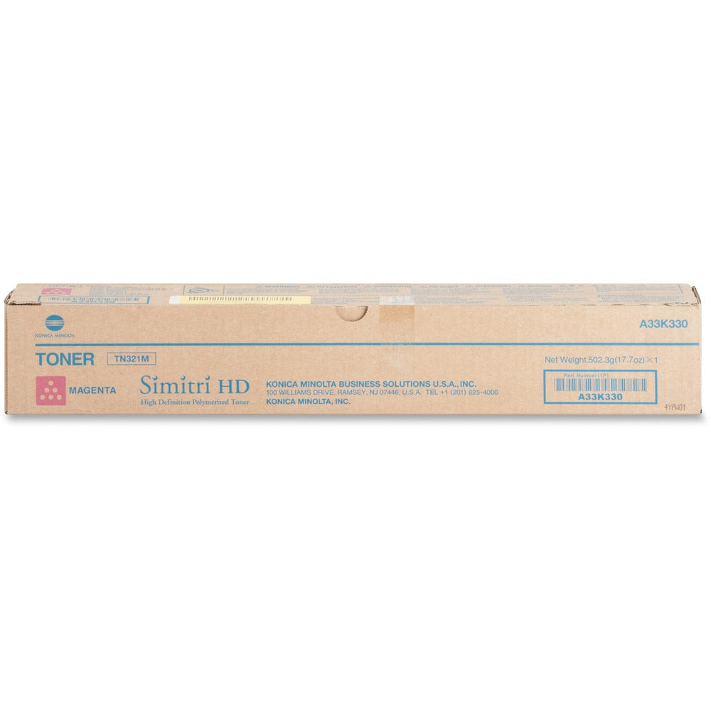 Image of Konica Minolta Toner Cartridge, f/224/284, 25,000 Page Yield, Magenta