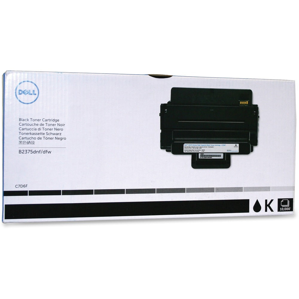 Image of Dell Computer Toner Cartridge, f/B2375, 10000 Page High Yield, Black