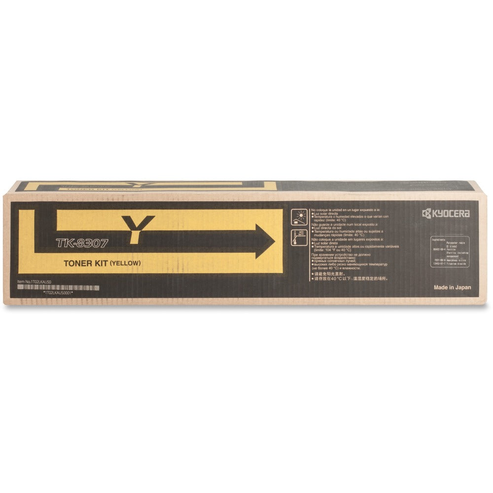 Image of Kyocera Toner Cartridge, 15,000 Page Yield, Yellow