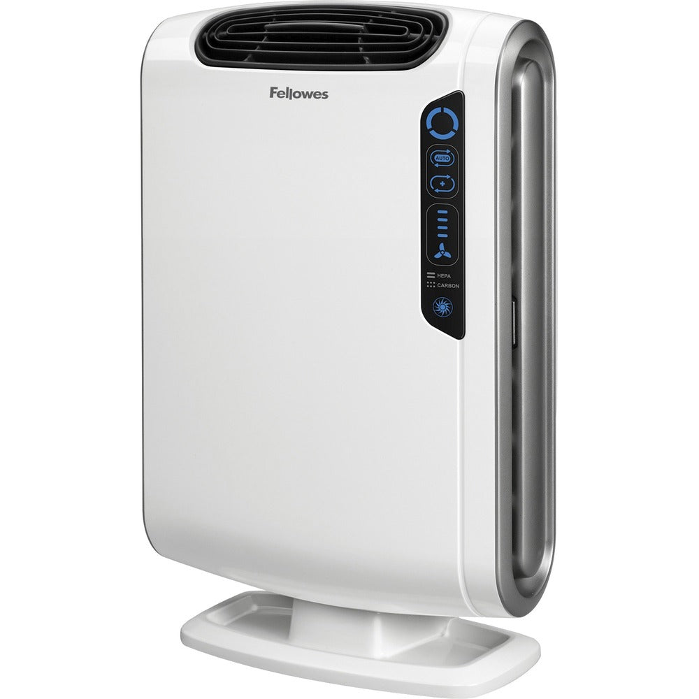 Image of Fellowes Air Purifier,200-400 SqFt, 13"x7.13"x20-1/2", White