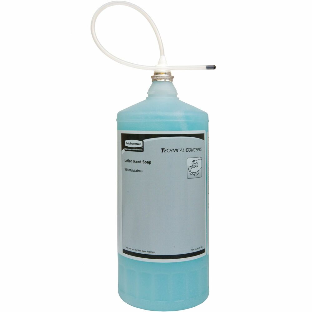 Image of Rubbermaid Commercial Products Lotion Hand Soap Refill, w/Moisturizers, 800ml, 4/CT, Teal