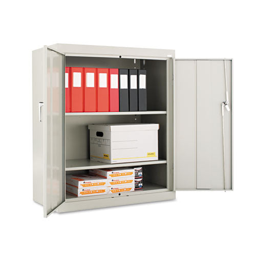 Image of Alera® Assembled 42" High Heavy-Duty Welded Storage Cabinet, Two Adjustable Shelves, 36w X 18d, Light Gray