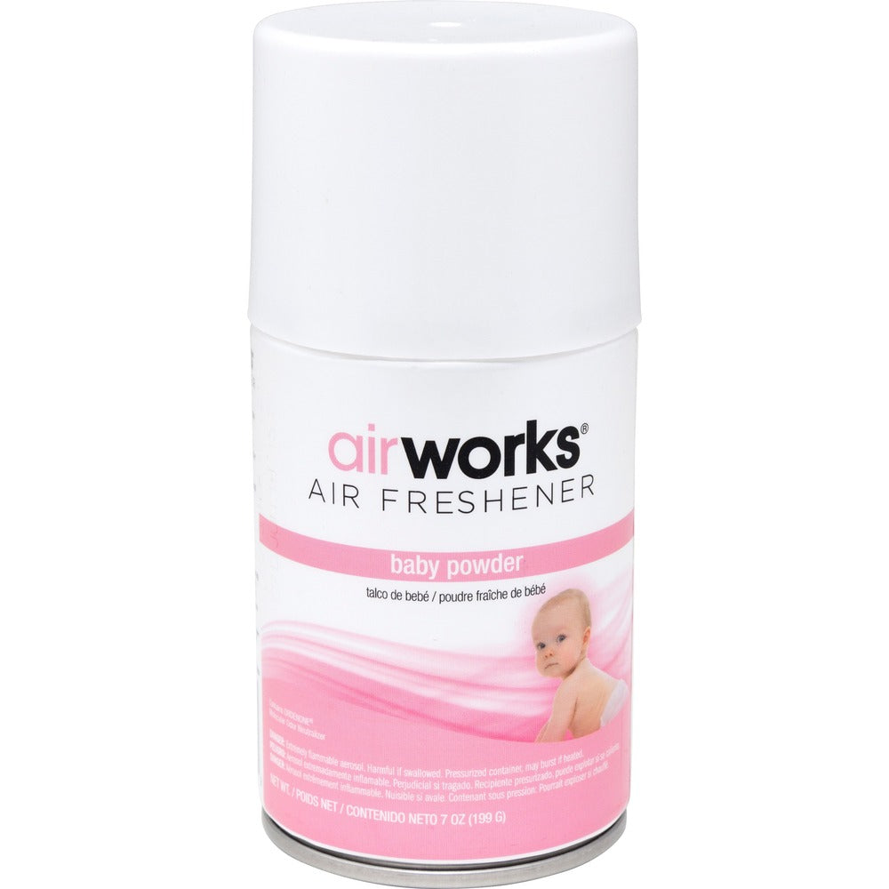 Image of Hospeco Air Freshener,Baby Powder,Metered Spray,f/Airworks,7oz,12/CT