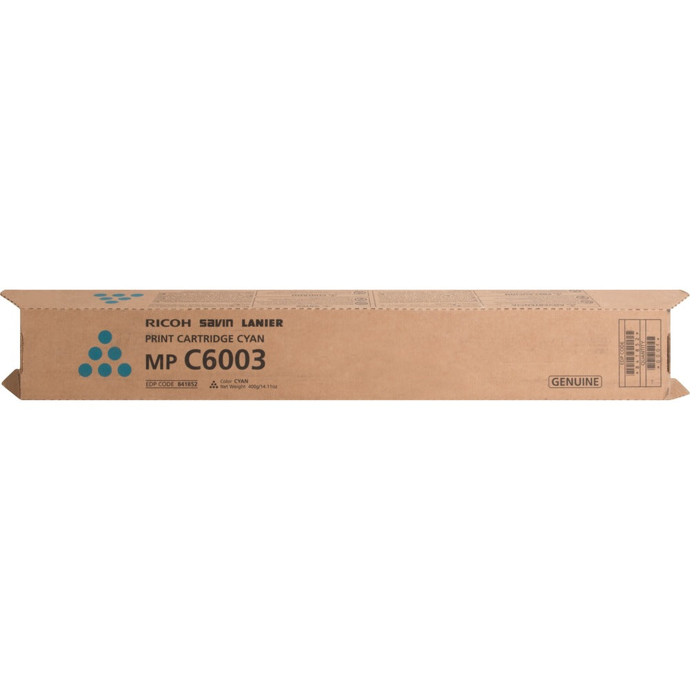Image of Ricoh Office Products Toner Cartridge, f/ MPC6003, 22500 Page Yield, CYN