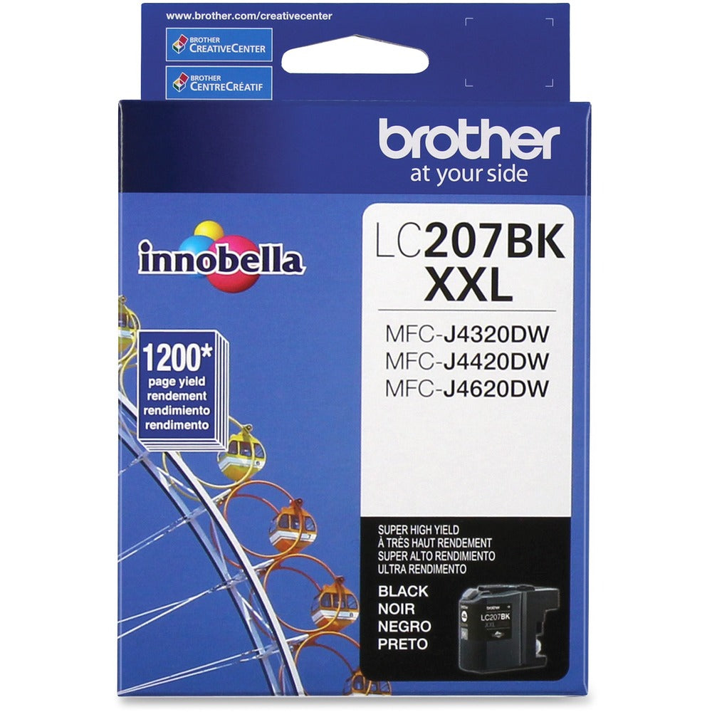 Image of Brother Ink Cartridge, f/LC207, 1200 Page Yield, Black