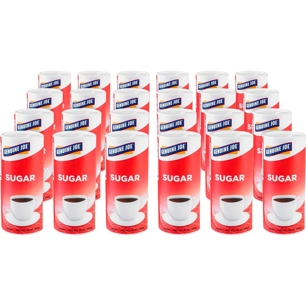 Image of Genuine Joe Sugar, Reclosable Lid, 20 oz., Canister, 24/CT