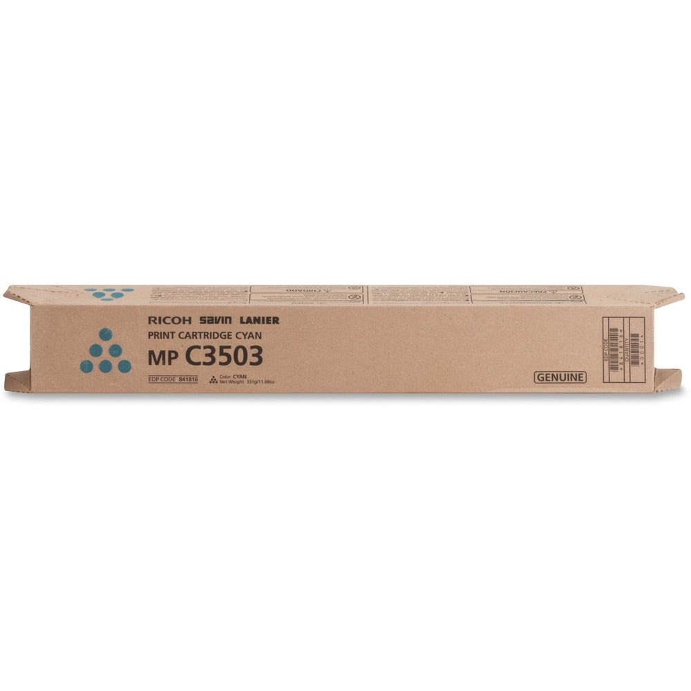 Image of Ricoh Office Products Toner Cartridge, f/3003/3503, 18,000 Page Yield, Cyan