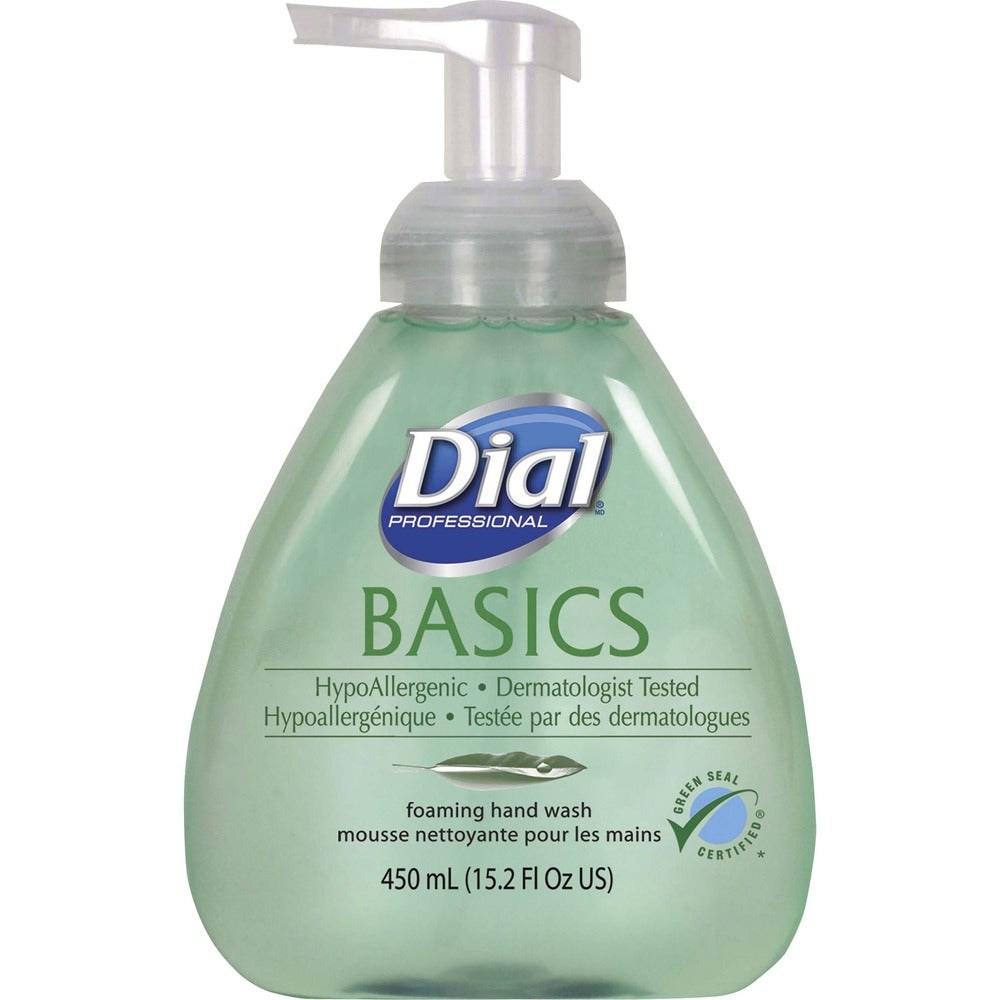 Image of Dial Corporation Hand Soap, Foaming,Hypoallergenic,Pump,15.2oz.,4/CT GN