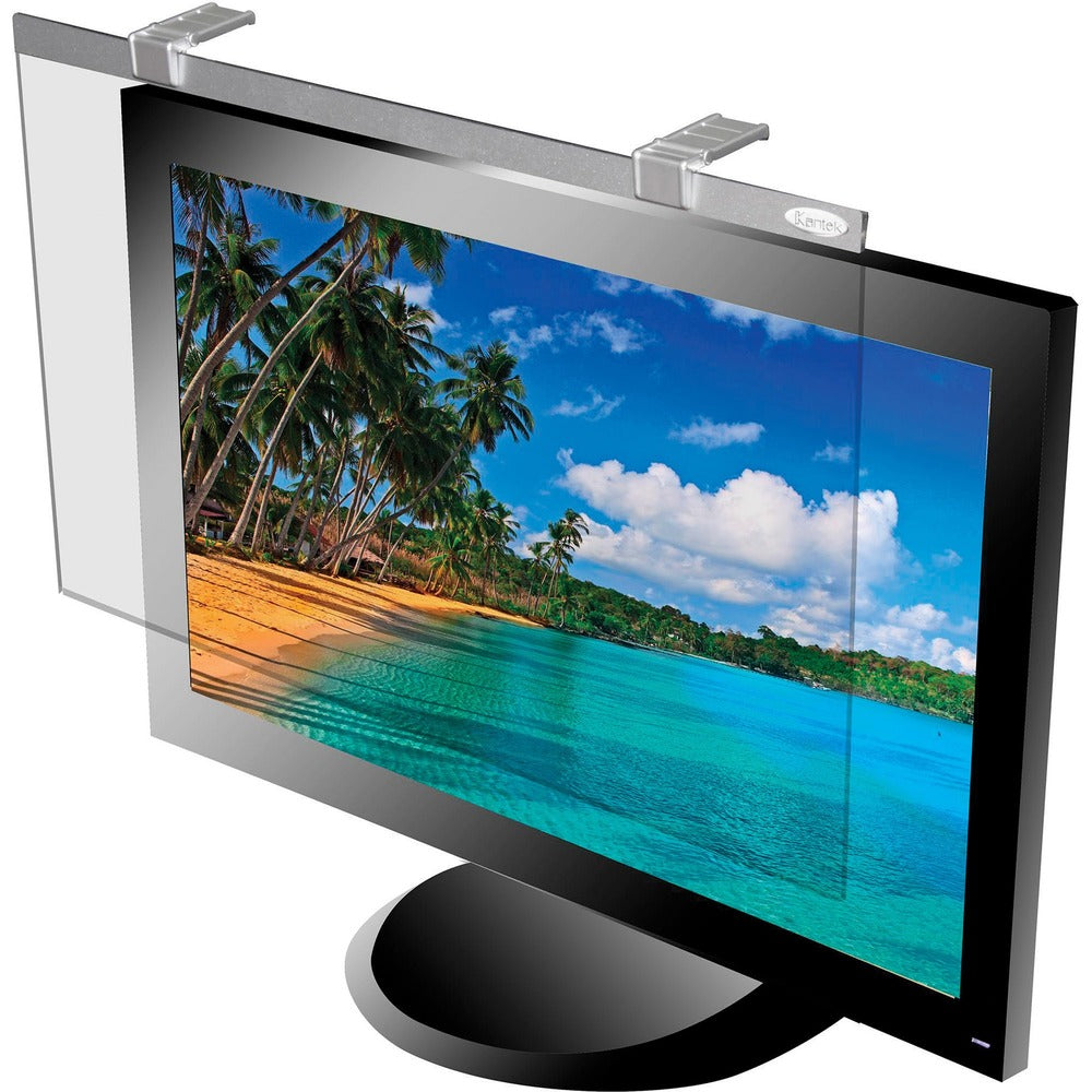 Image of Kantek LCD Protective Filter, 24" Monitor, Antiglare, Silver