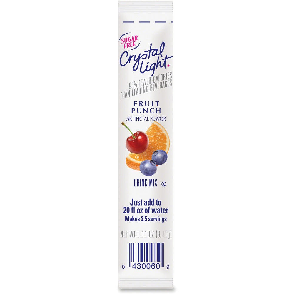 Image of Kraft Foods Crystal Light Sticks, 0.16oz., 30/BX, Fruit Punch