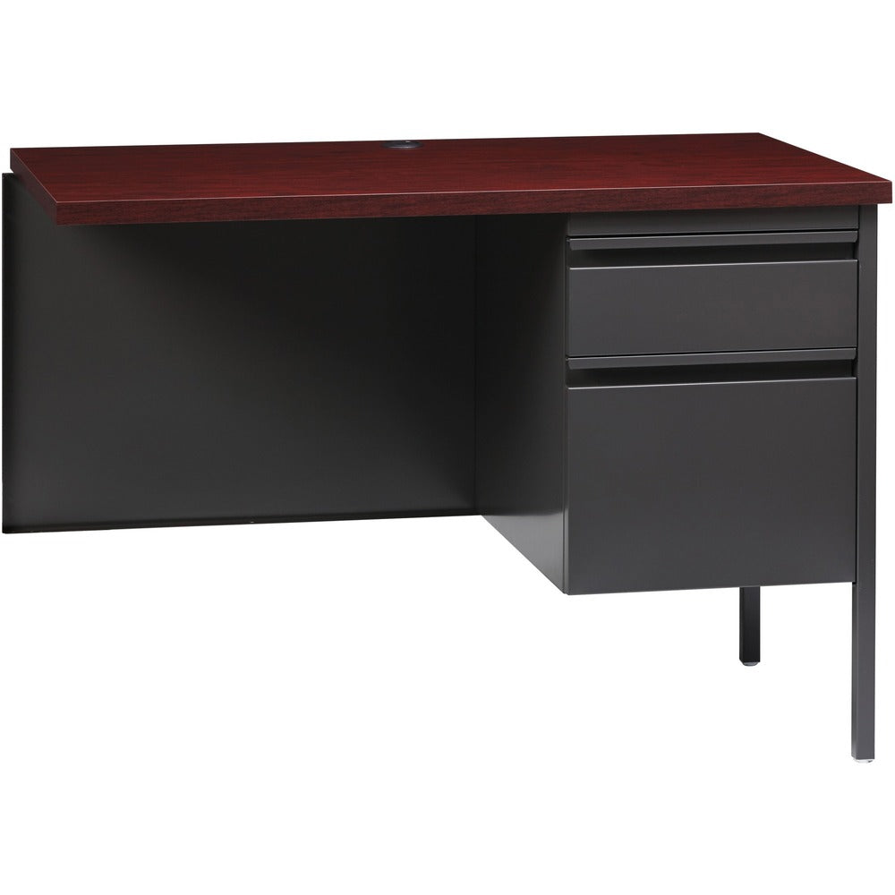 Image of Lorell Return, Right-Pedestal, Steel, 42"x24"x29-1/2", Mahogany/CCL