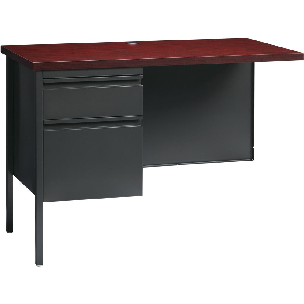 Image of Lorell Return, Left-Pedestal, Steel, 42"x24"x29-1/2", Mahogany/CCL