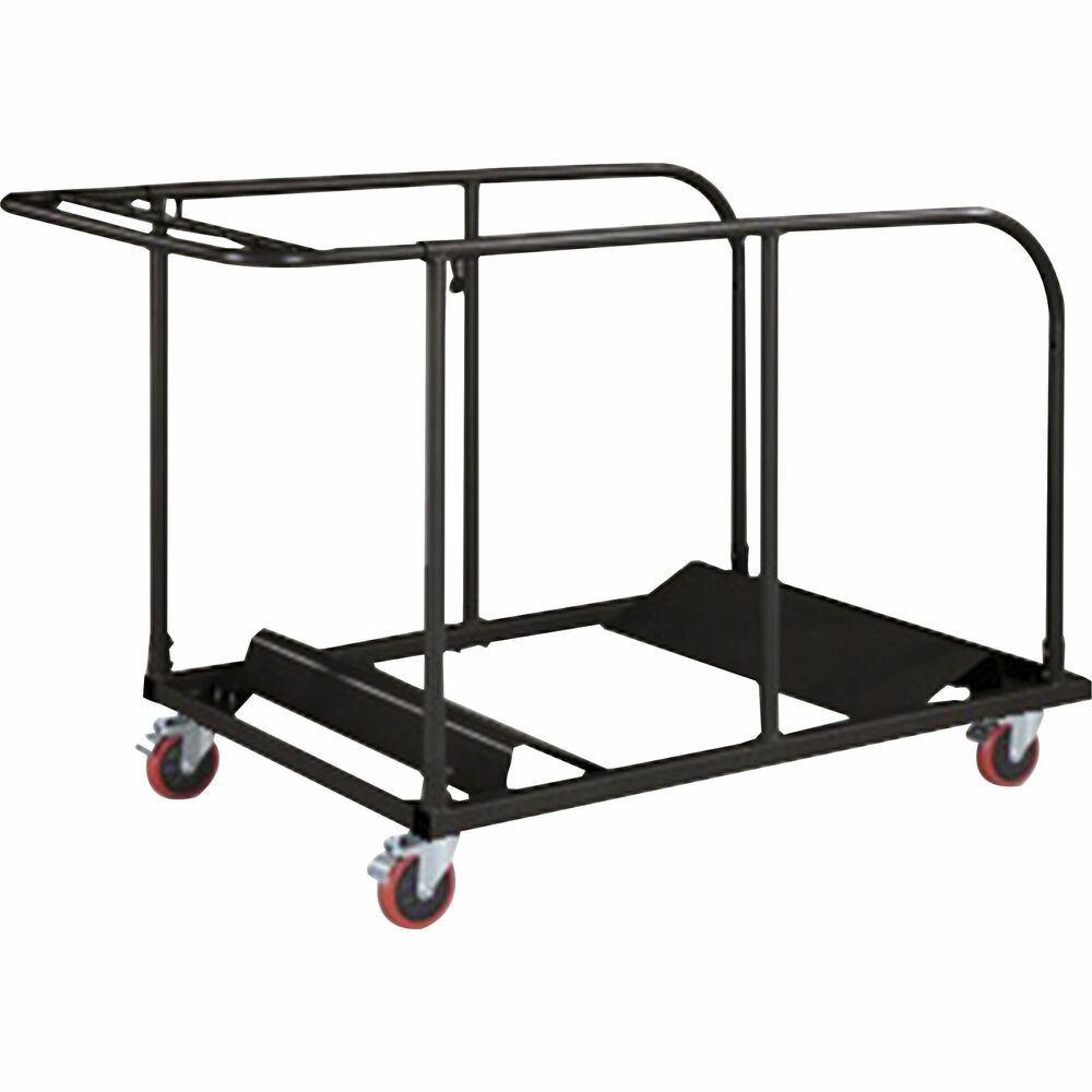 Image of Lorell Round Table Cart, 52"x32-3/4"x40-1/8", Charcoal