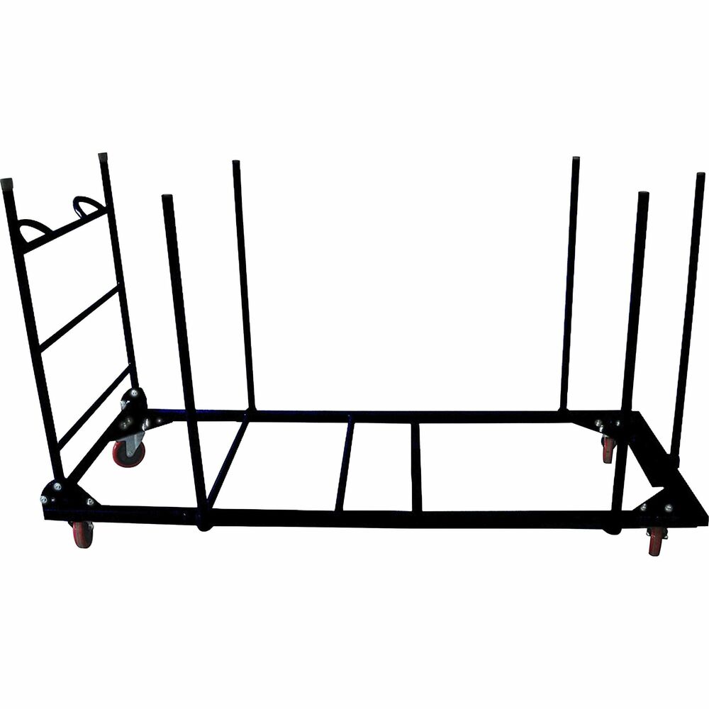 Image of Lorell Folding Table Cart, 75-7/8"x30-1/4"x45-1/4", Charcoal