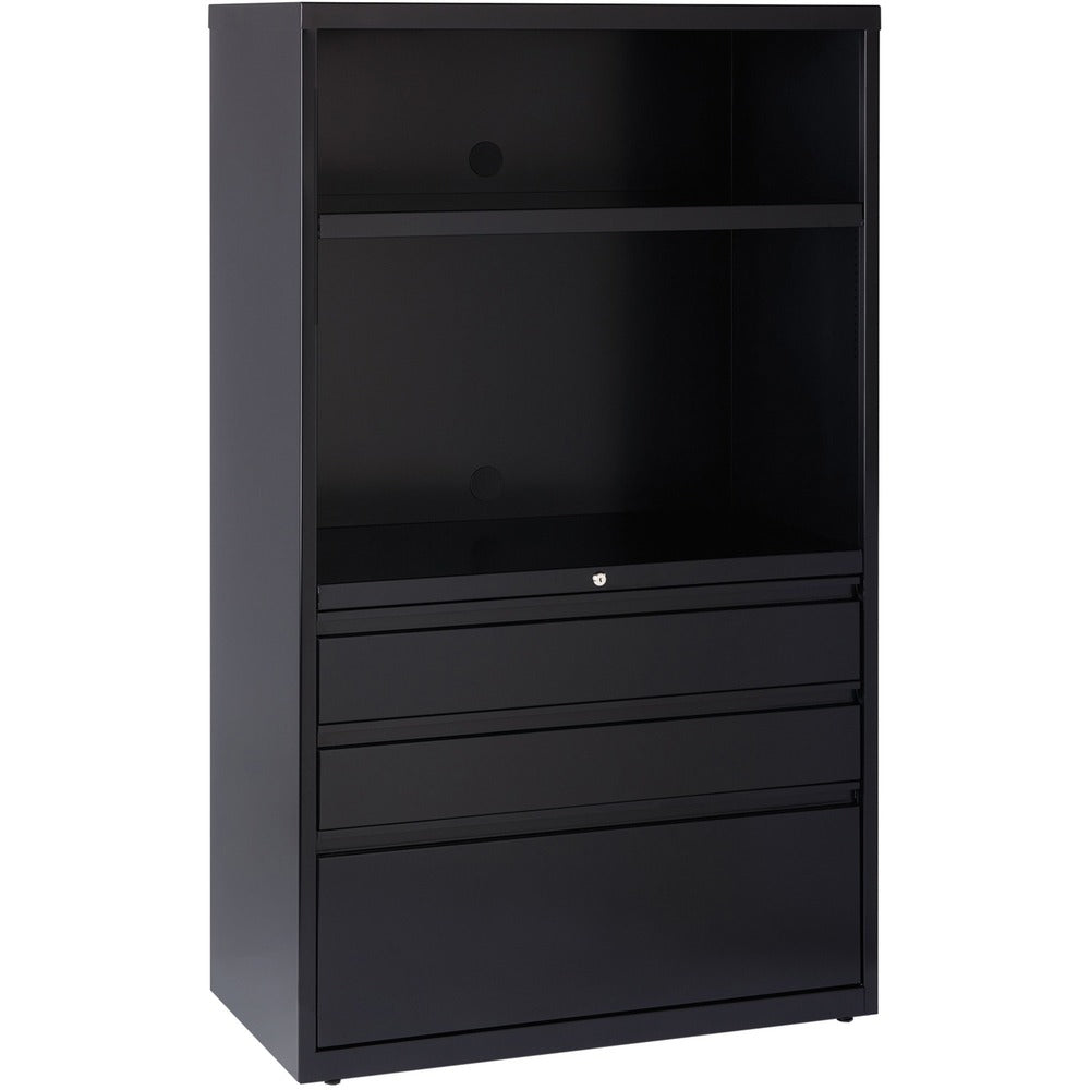 Image of Lorell 3-DR Lateral Combo Unit, 36"x18-5/8"x60", Black