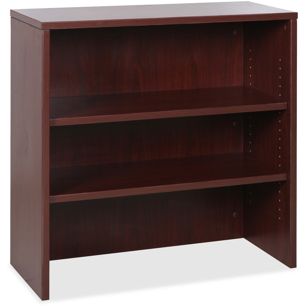 Image of Lorell Bookcase, Stack-on, 36"x15"x36", Mahogany