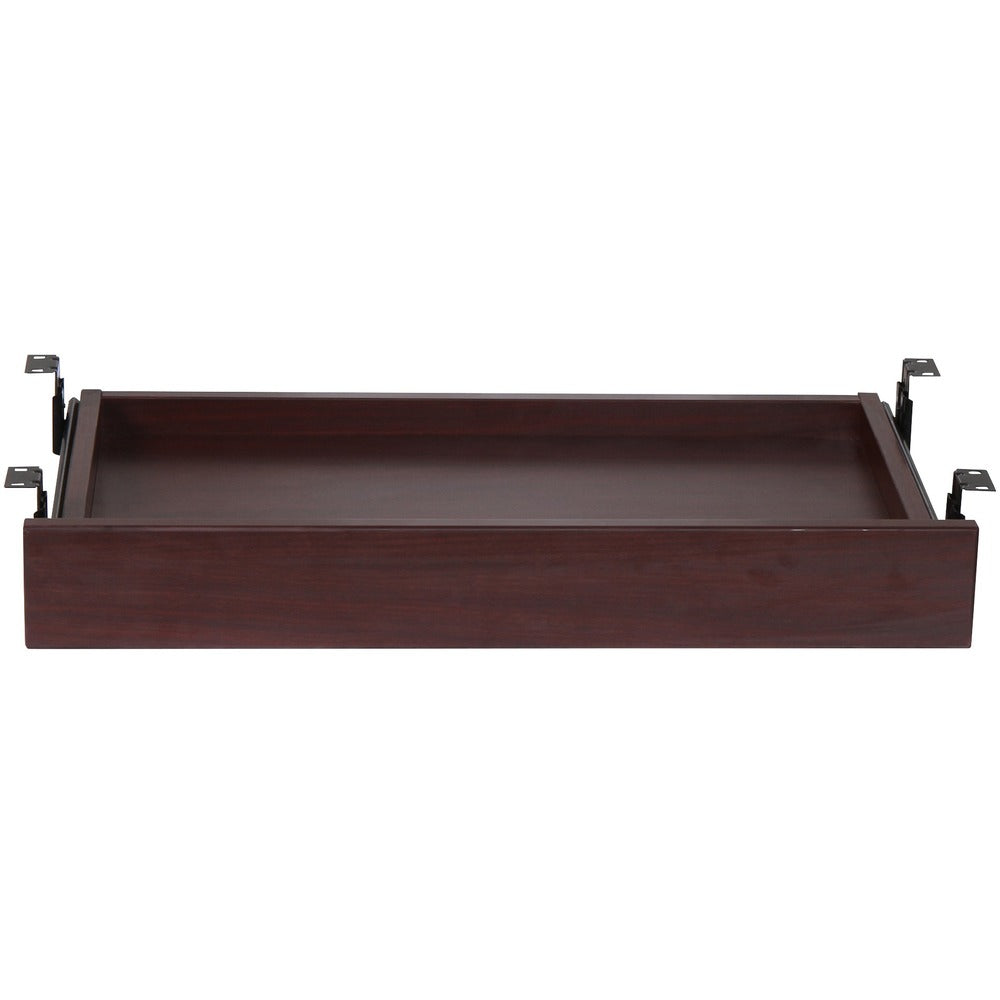 Image of Lorell Center Drawer, 26"Wx15-3/8"Dx3-5/8"H, Mahogany