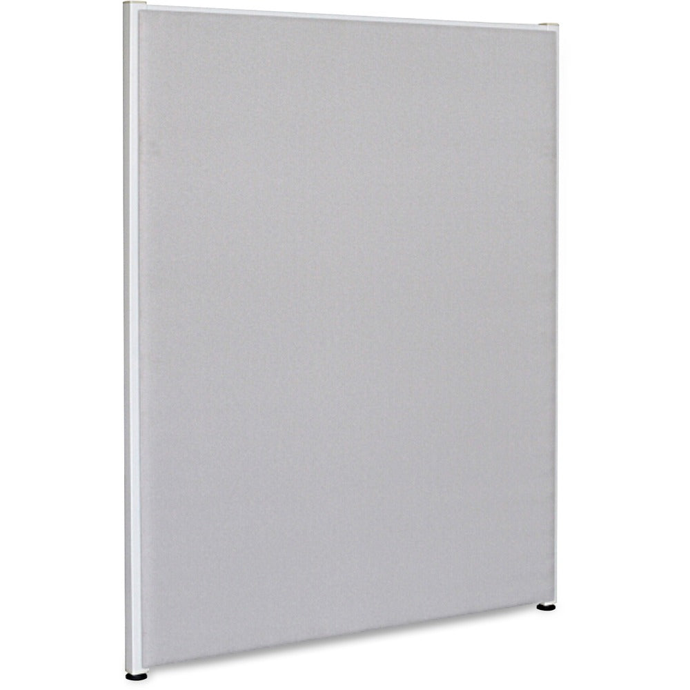Image of Lorell Fabric Panel, w/Adjustable Glides, 48"x72", Gray