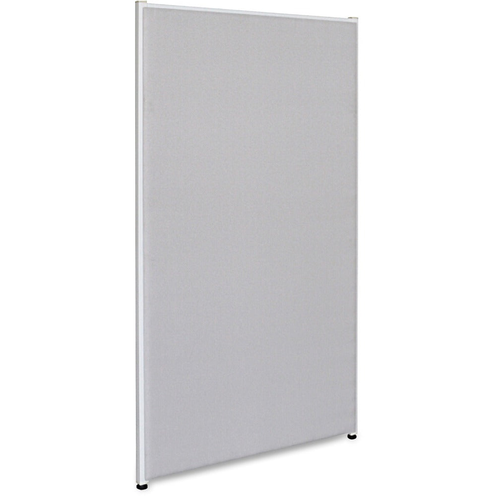 Image of Lorell Fabric Panel, w/Adjustable Glides, 36"x72", Gray