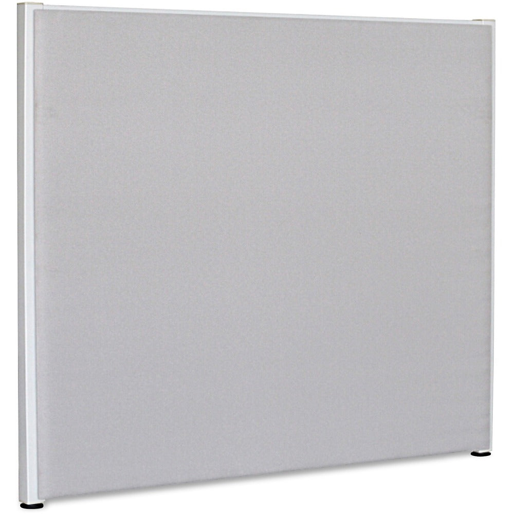 Image of Lorell Fabric Panel, w/Adjustable Glides, 72"x60", Gray