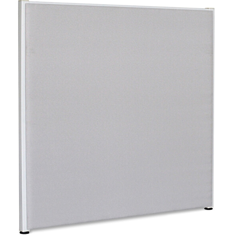 Image of Lorell Fabric Panel, w/Adjustable Glides, 60"x60", Gray