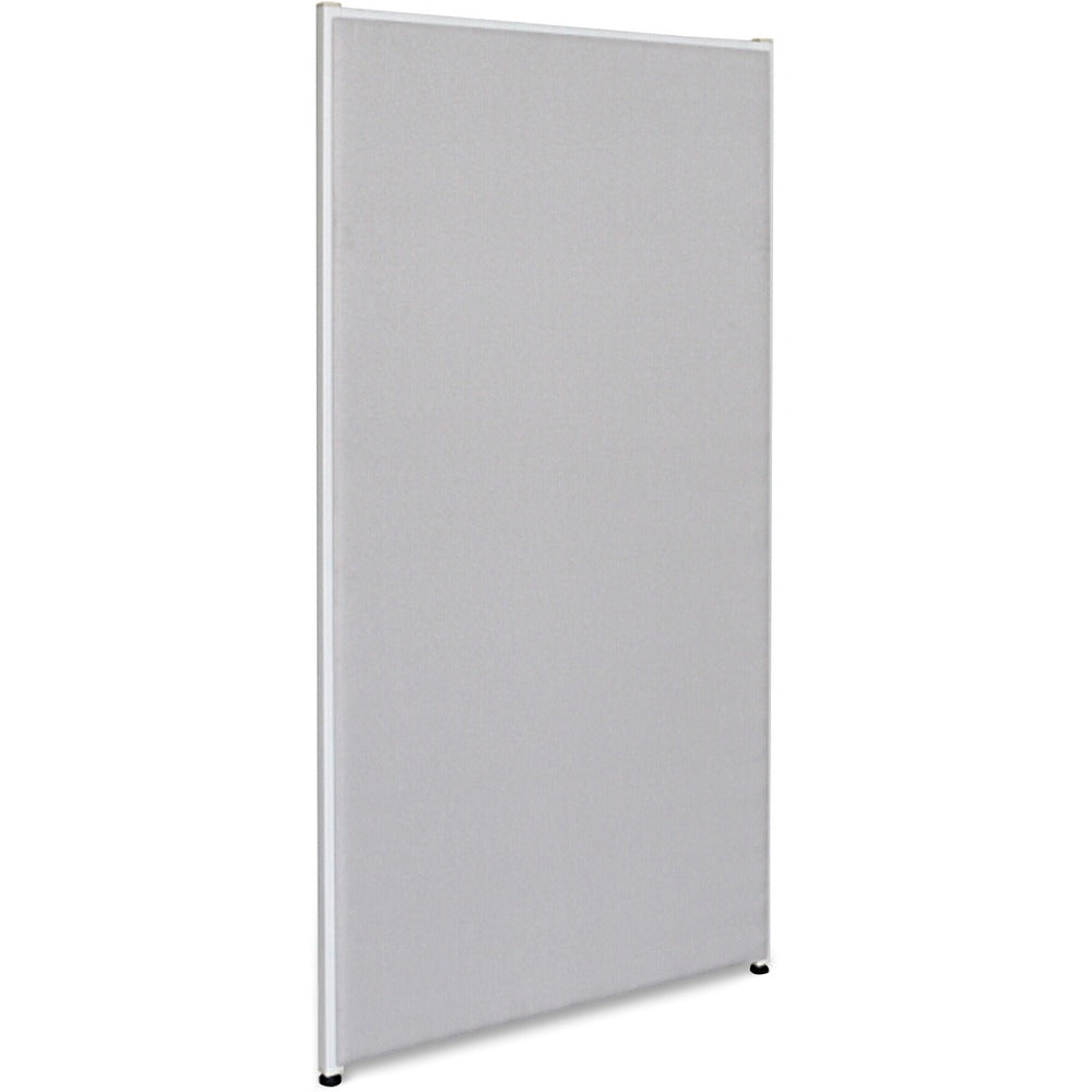 Image of Lorell Fabric Panel, w/Adjustable Glides, 30"x60", Gray