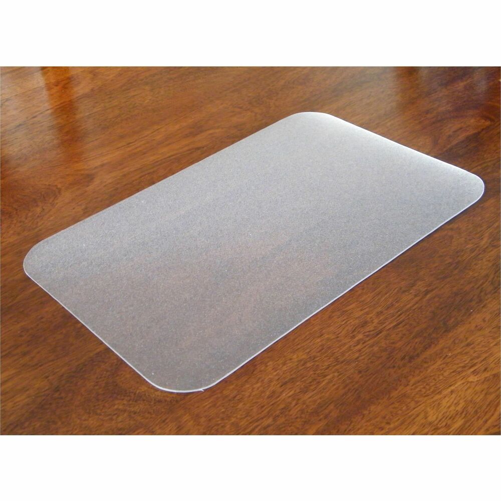 Image of FloorTex Antimicrobial Desk Pad, 20"x36", Clear