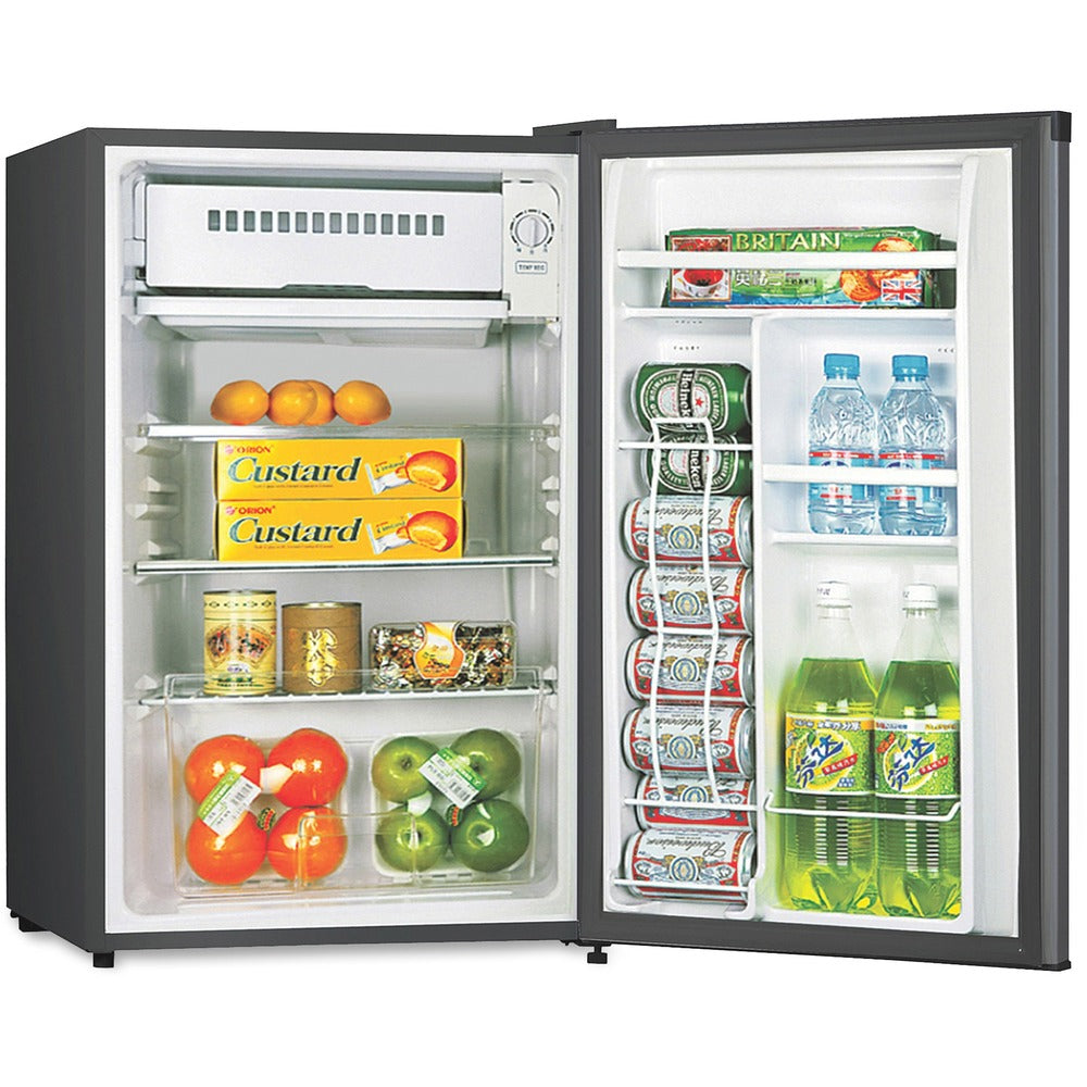 Image of Lorell Compact Fridge, 3.2 cu ft, 20-1/2"x18-3/10"x34-3/10', BK
