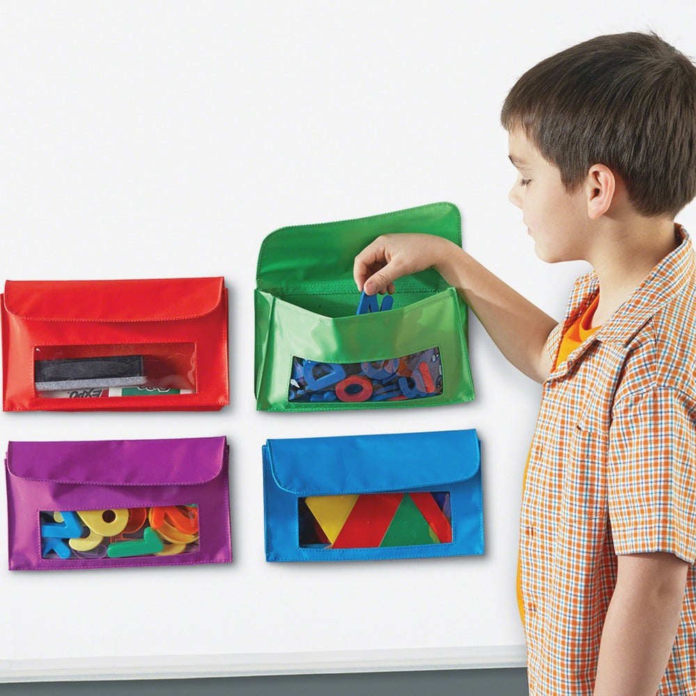 Image of Learning Resources Magnetic Storage Pockets, 9-1/2"x5-1/2", Multi
