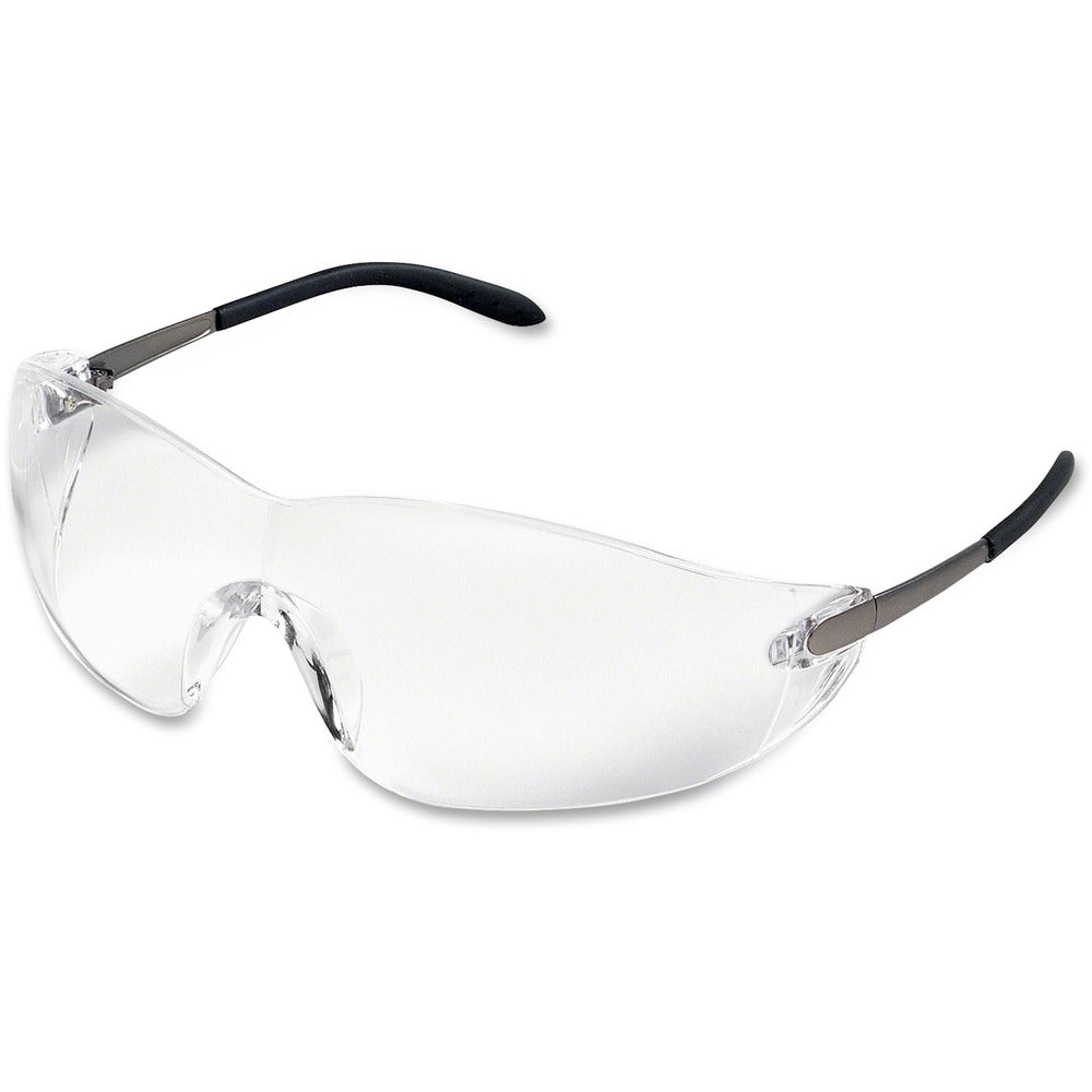 Image of MCR Safety Safety Glasses, Wraparound, Clear/Chrome