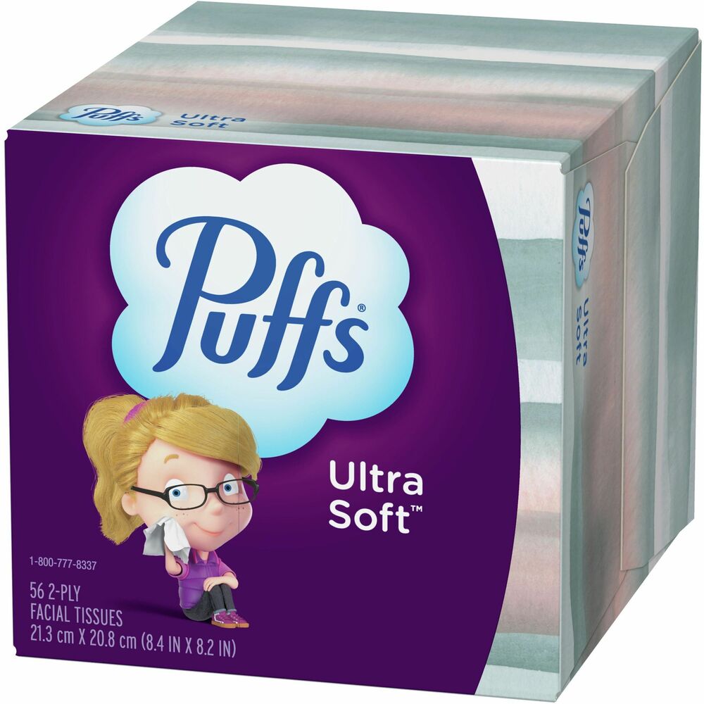 Image of Procter & Gamble Commercial Facial Tissue,2-Ply,Ultra Soft,8-2/5"x8-1/5",56/BX,WE