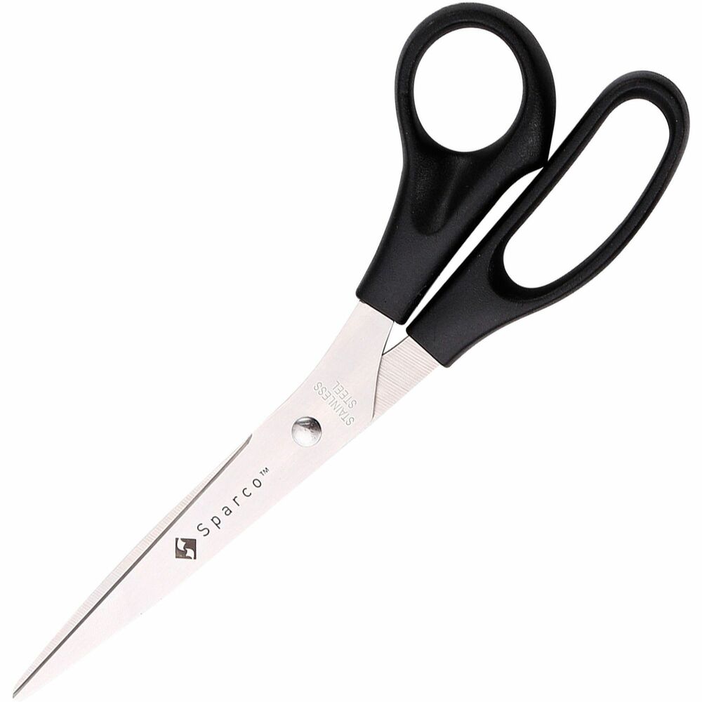 Image of Sparco Scissors, Bent, 8" Long, 2/PK, Black