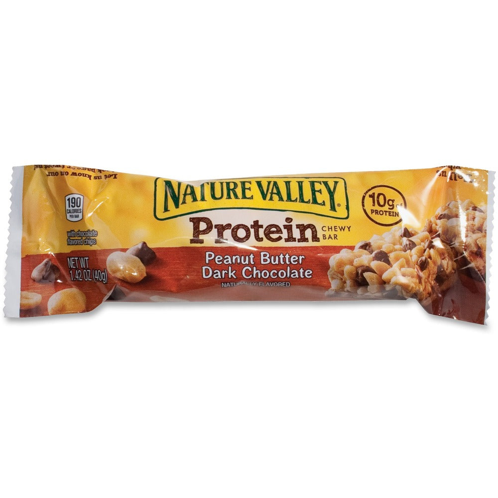 Image of General Mills Chewy Protein Bar,Peanut Butter/Dark Chocolate,16/BX