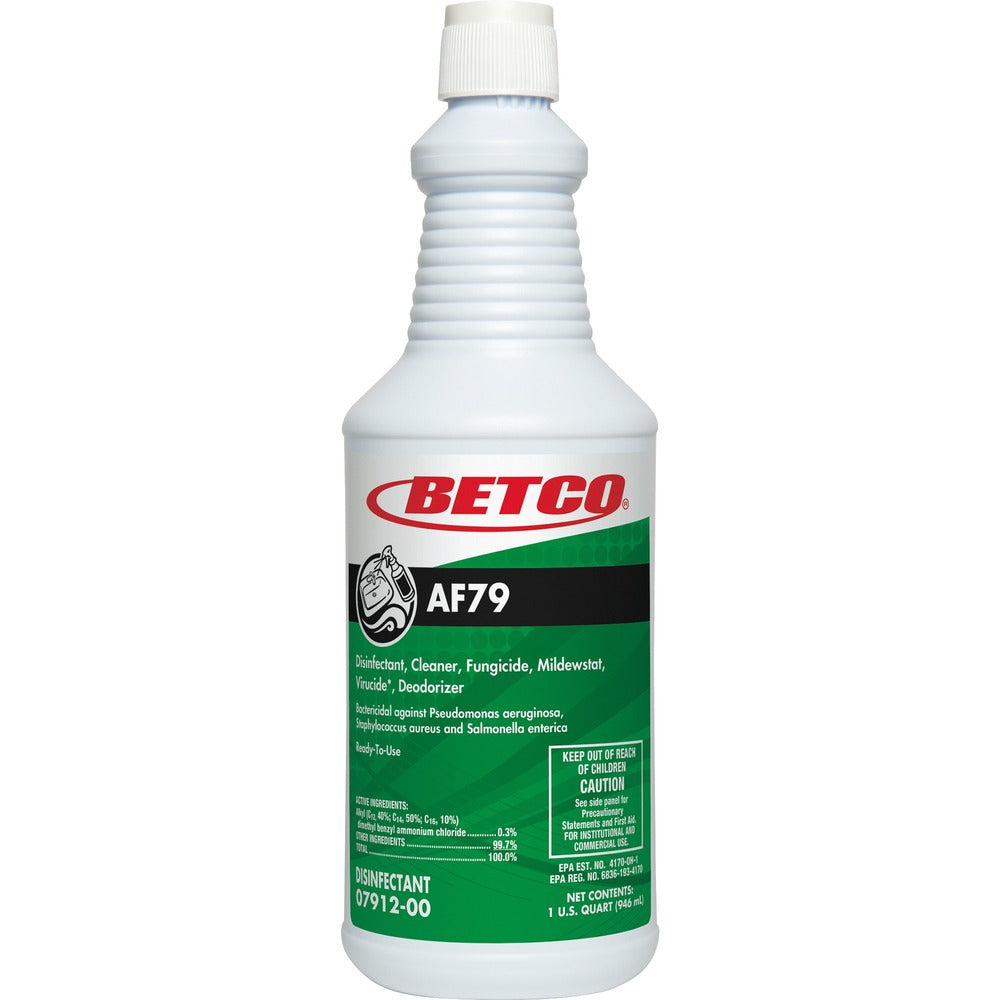 Image of Betco Corporation Bathroom Cleaner, Acid-free, RTU, Citrus, 32 oz, BE