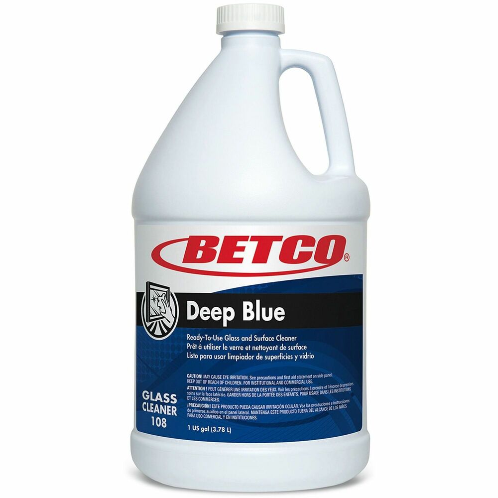 Image of Betco Corporation Cleaner, f/Glass/Surfaces, Ready to Use, 1 Gal, 4/CT, Blue