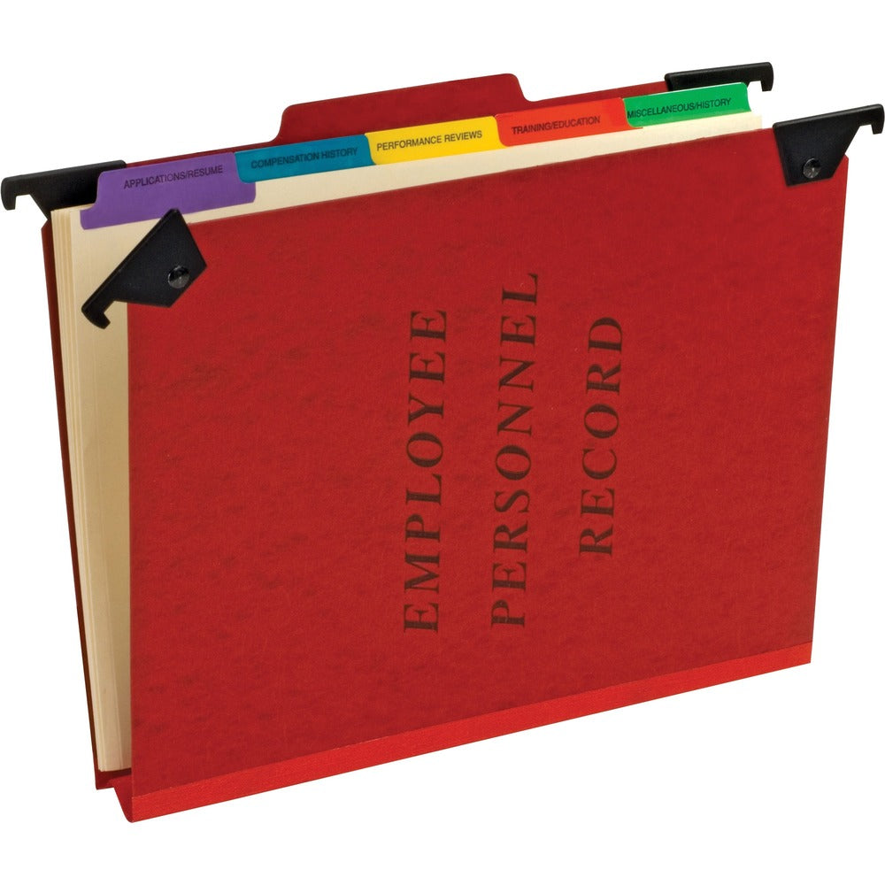 Image of Pendaflex Personnel Hanging Folders, 9-1/2"x11-3/4", 2" Exp., Red