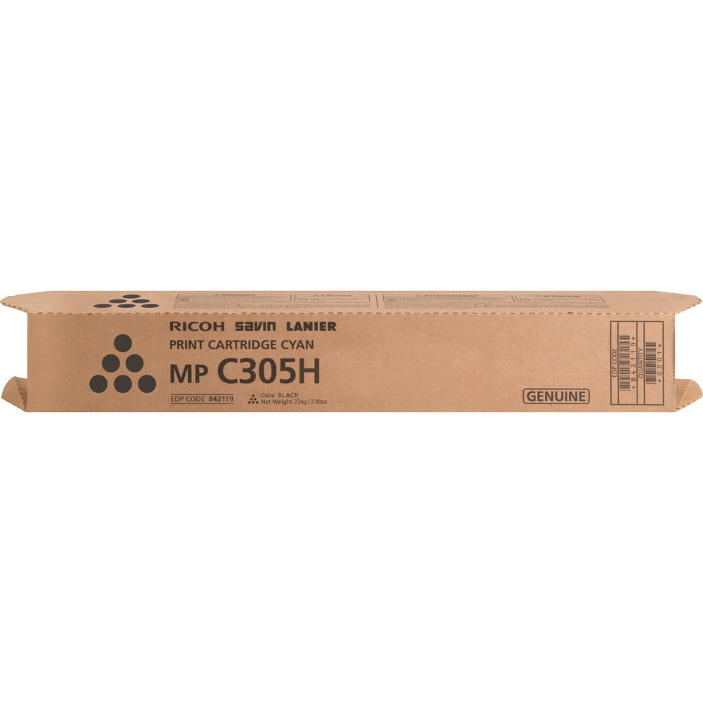 Image of Ricoh Office Products Toner Cartridge, f/MPC305, 12000 Page Yield, BK