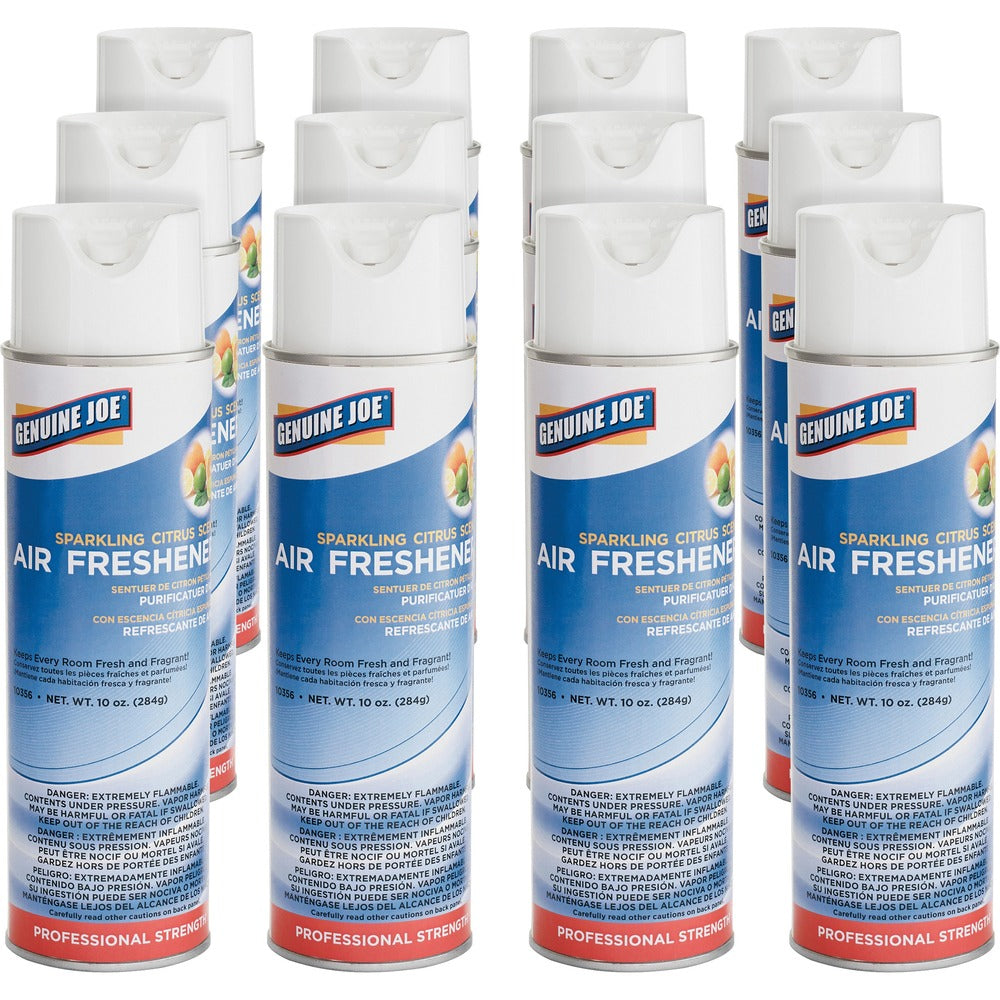 Image of Genuine Joe Air Freshener, 10oz., 12/CT, Citrus Scent