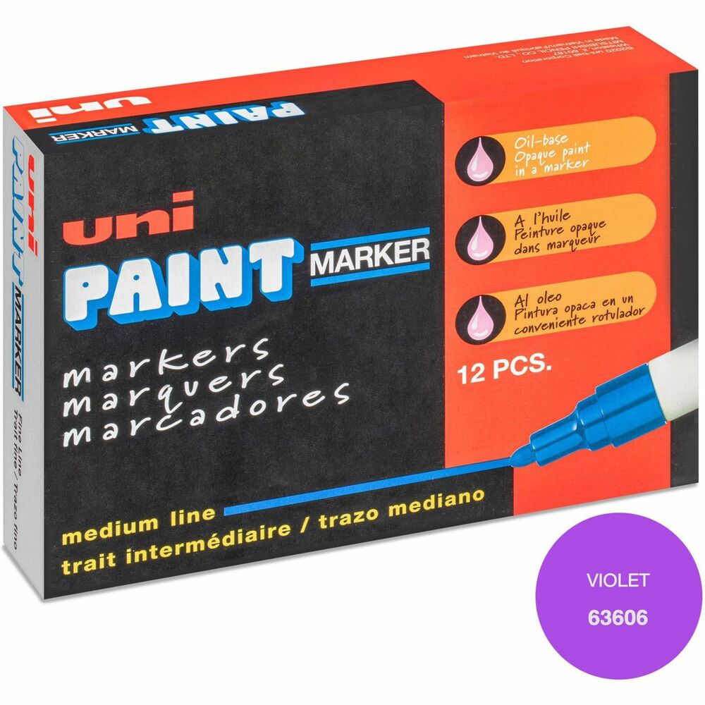 Image of uni-ball Corporation Marker, Oil-Based, Medium Point, Violet