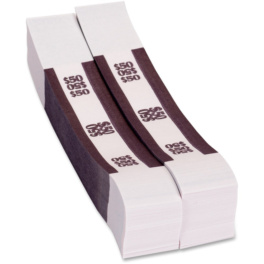 Image of PAP-R Products Currency Strap, 50 Dollars, 1000/PK, Violet