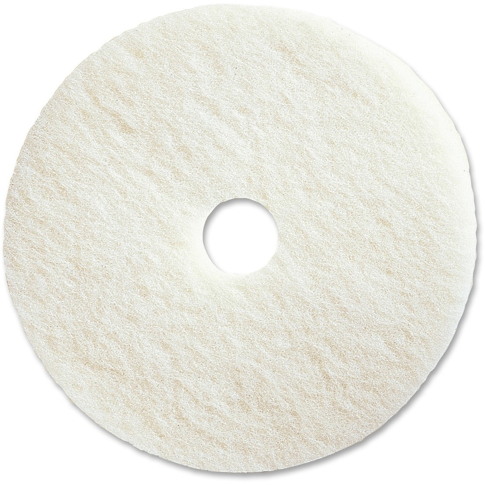 Image of Genuine Joe Floor Pads, f/Polishing, 20", 5/CT, White