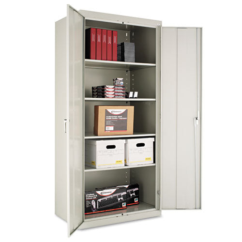 Image of Alera® Assembled 78" High Heavy-Duty Welded Storage Cabinet, Four Adjustable Shelves, 36w X 24d, Light Gray