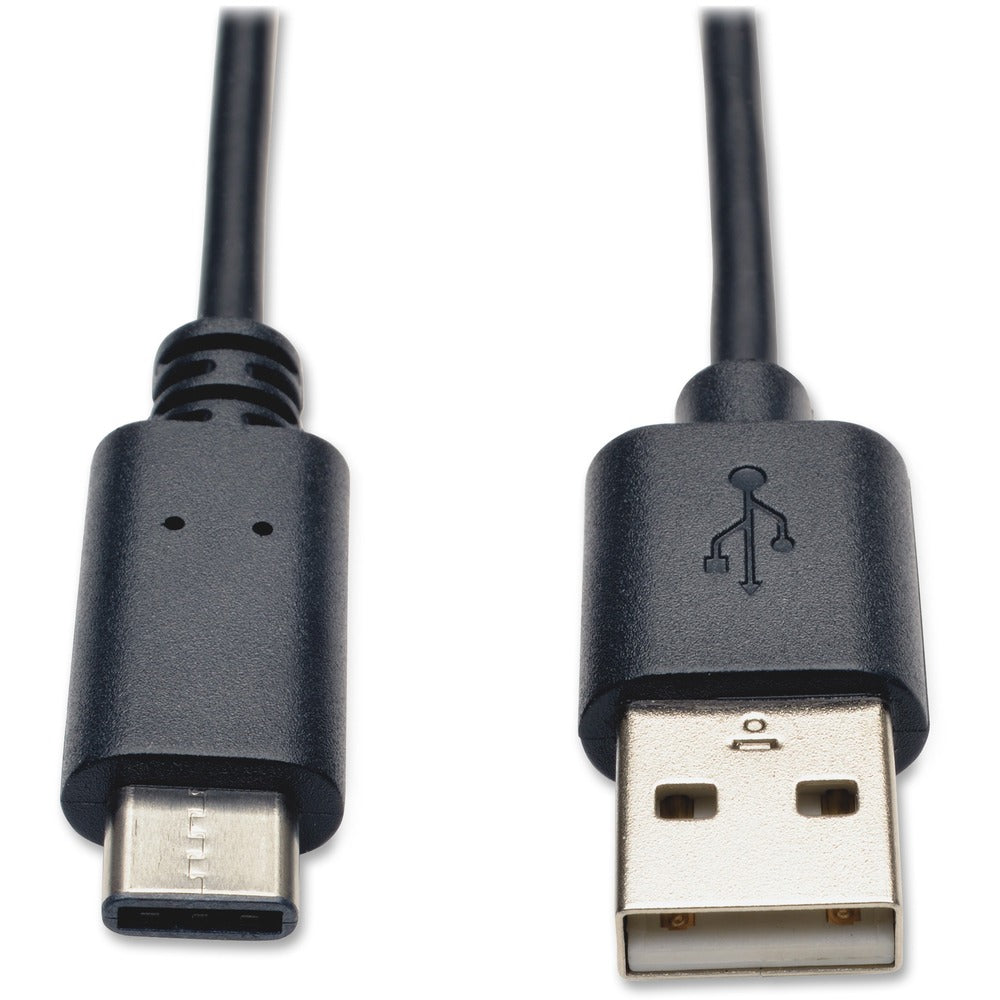 Image of Tripp Lite USB 2.0 Hi-Speed Cable, USB 2. A To C, 3', Black
